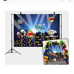 Superhero Backdrop W 7 x 5L